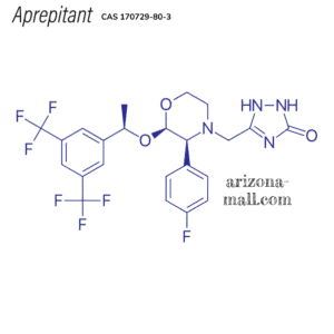 Chemical structure diagram of Aprepitant (CAS-170729-80-3-01)