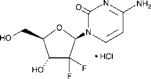 Gemcitabine Hydrochloride Chemistry Structure