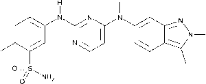 Pazopanib Chemistry Structure