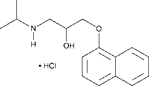 Propranolol Hydrochloride chemical structure