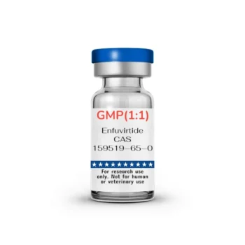 Enfuvirtide high-purity lyophilized powder in a vial.