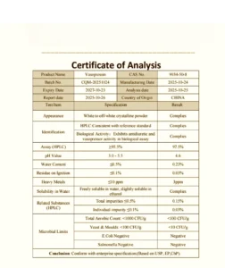 Vasopressin test report