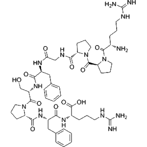 bradykinin Chemical structure