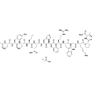 melanotan i acetate Chemical structure