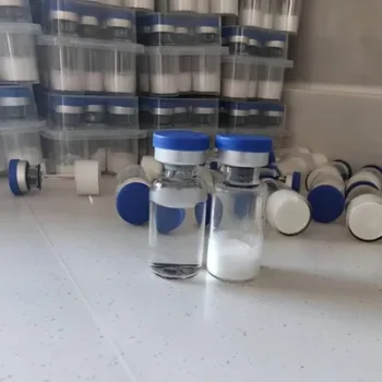 Octreotide acetate, high purity, lyophilized powder in a vial.