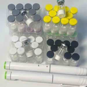 Teriparatide high-purity peptide lyophilized powder in a vial.