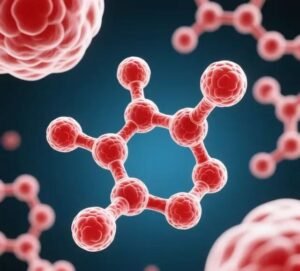 Chemical structure diagram of bioactive peptides