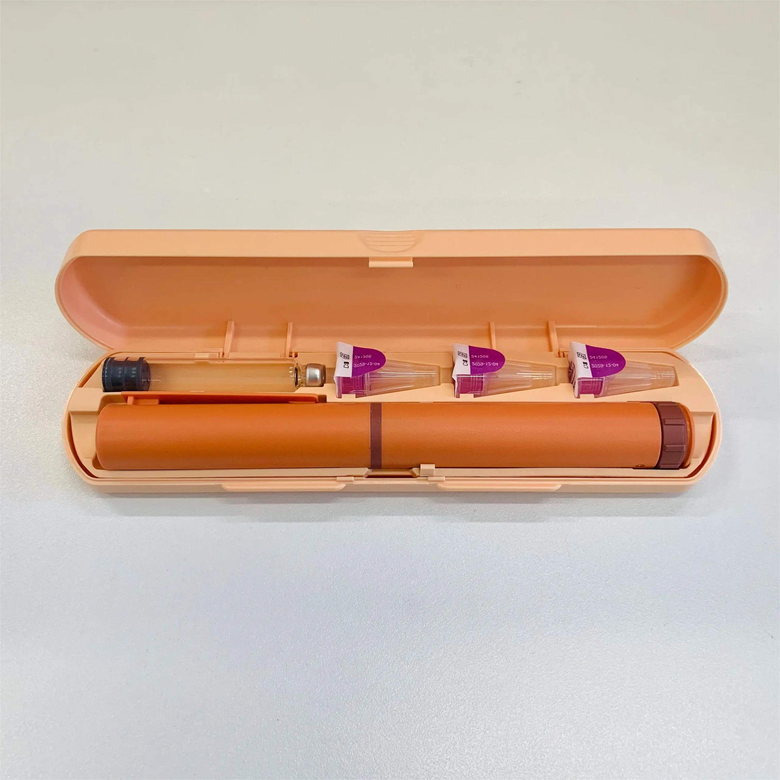 Orange Insulin Peptide Pen Box