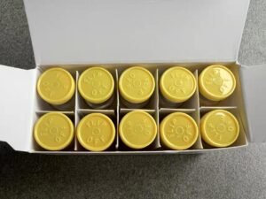 GHRP-2 Acetate lyophilized powder in a vial.