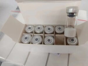 GHRP-2 Acetate lyophilized powder in a vial.