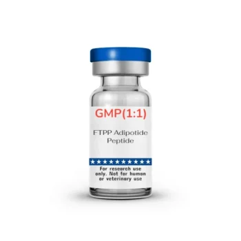 ftpp adipotide peptide, high purity, lyophilized powder in a vial.