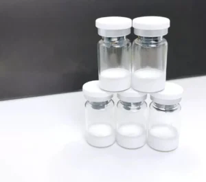 PE-22-28 peptide, lyophilized powder in a vial.