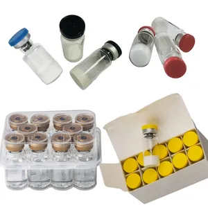 Sermorelin acetate peptide (lyophilized powder in a vial)