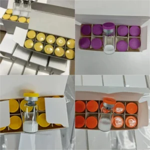 Sermorelin acetate peptide (lyophilized powder in a vial)