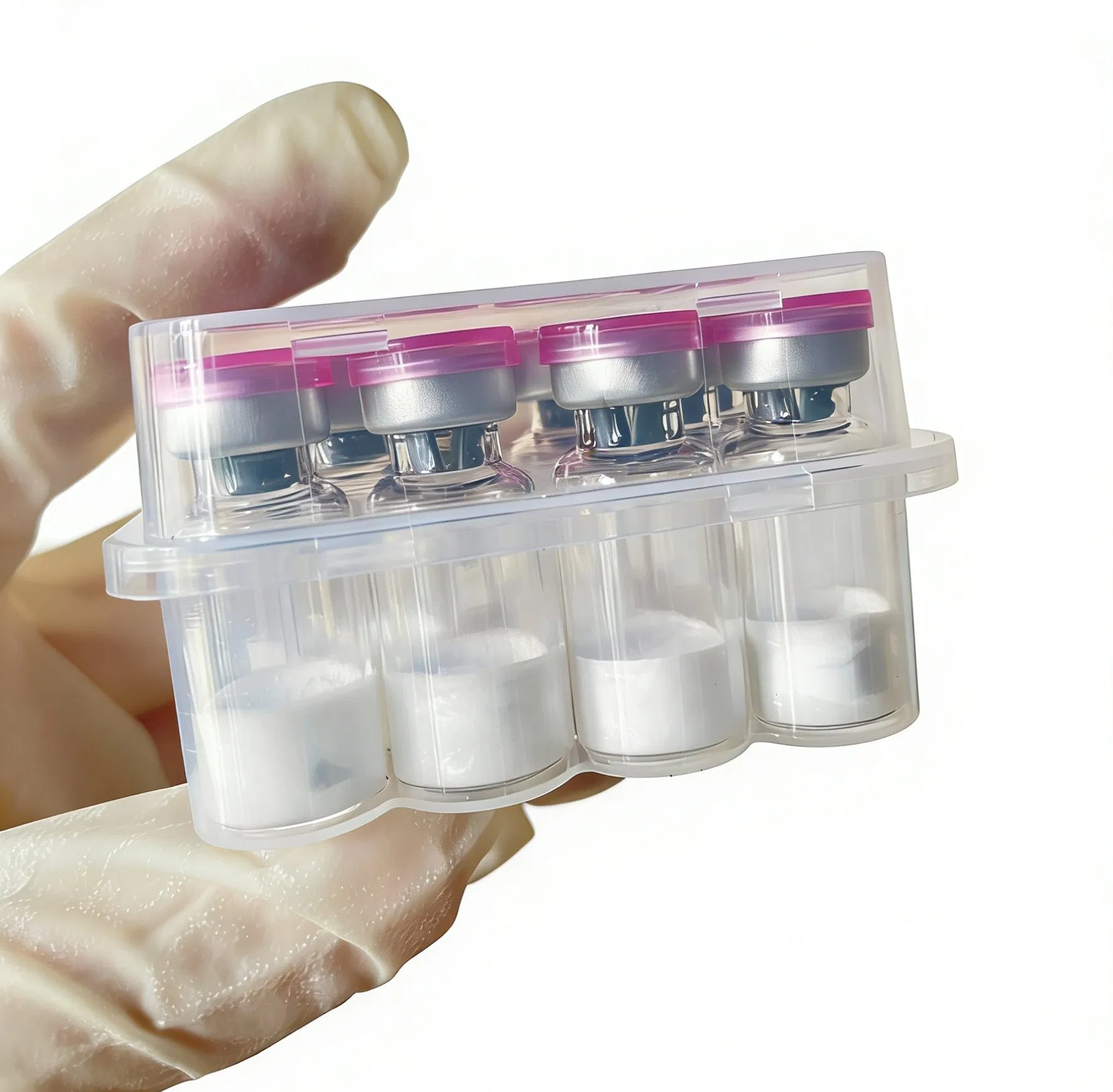 AICAR peptide filled into vials.